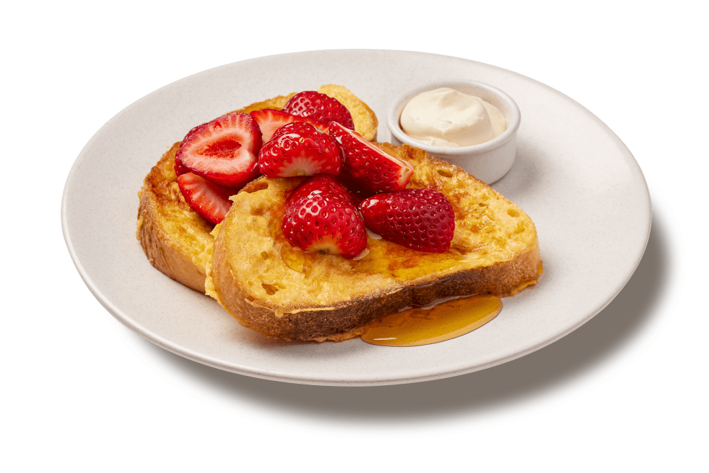 French Toast with Strawberry & Maple Syrup