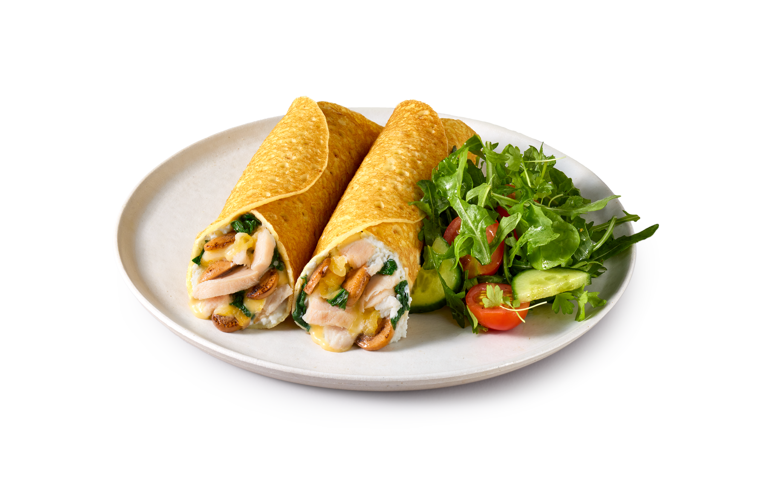 Chicken &  Mushroom Crepes