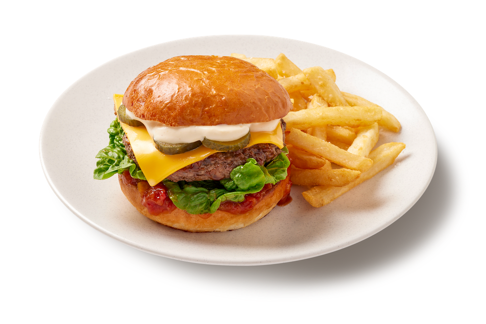 Gourmet Beef Burger with Chips