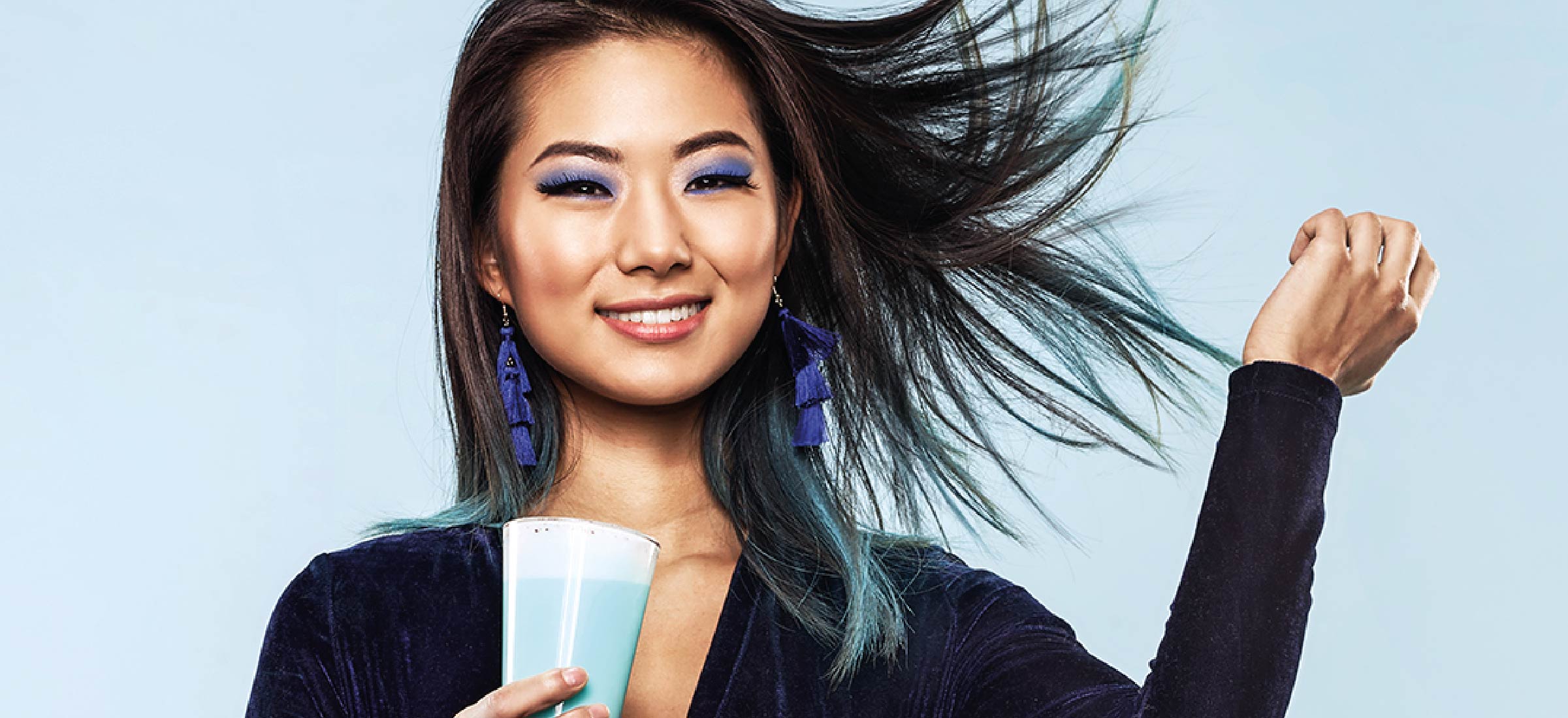 This season’s hottest new accessory: The Blue Latte