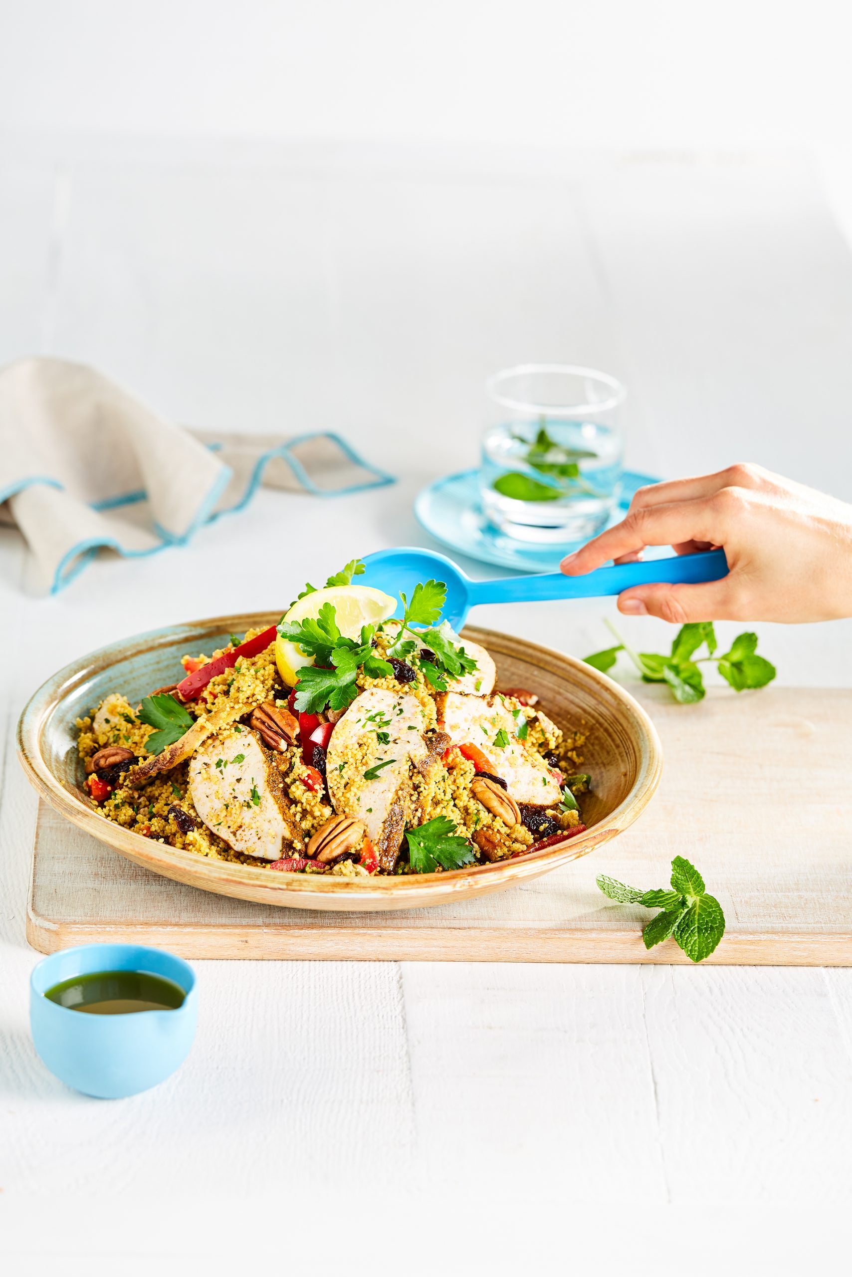 Moroccan Chicken Couscous Salad