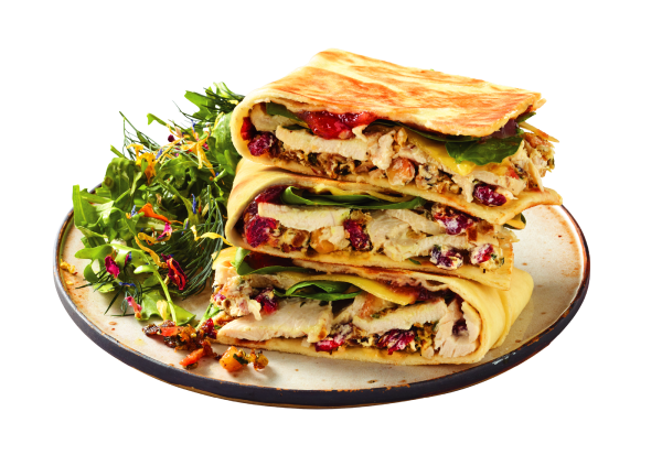 Festive Chicken Feast Flatbread