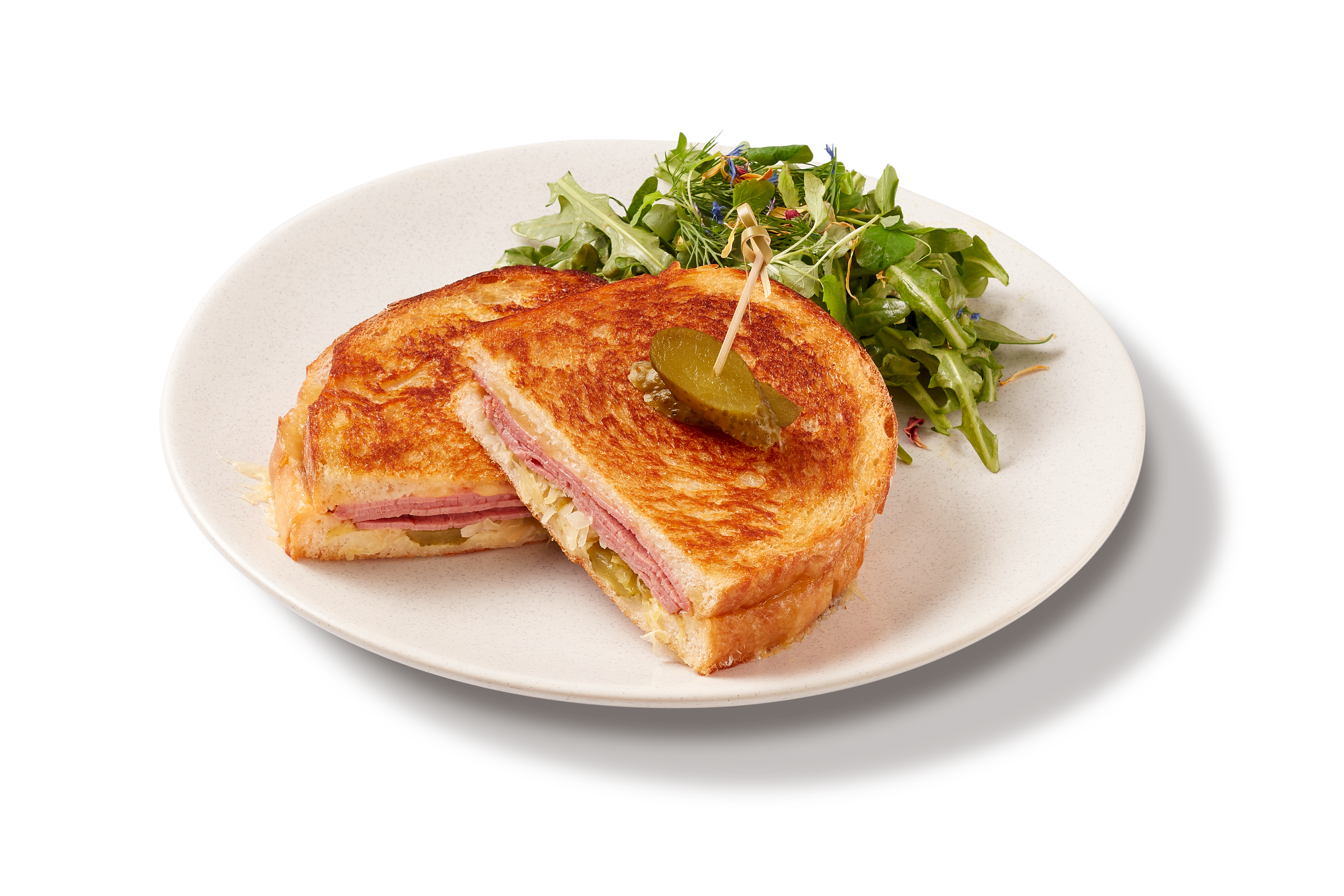 Reuben Sandwich with Side Salad