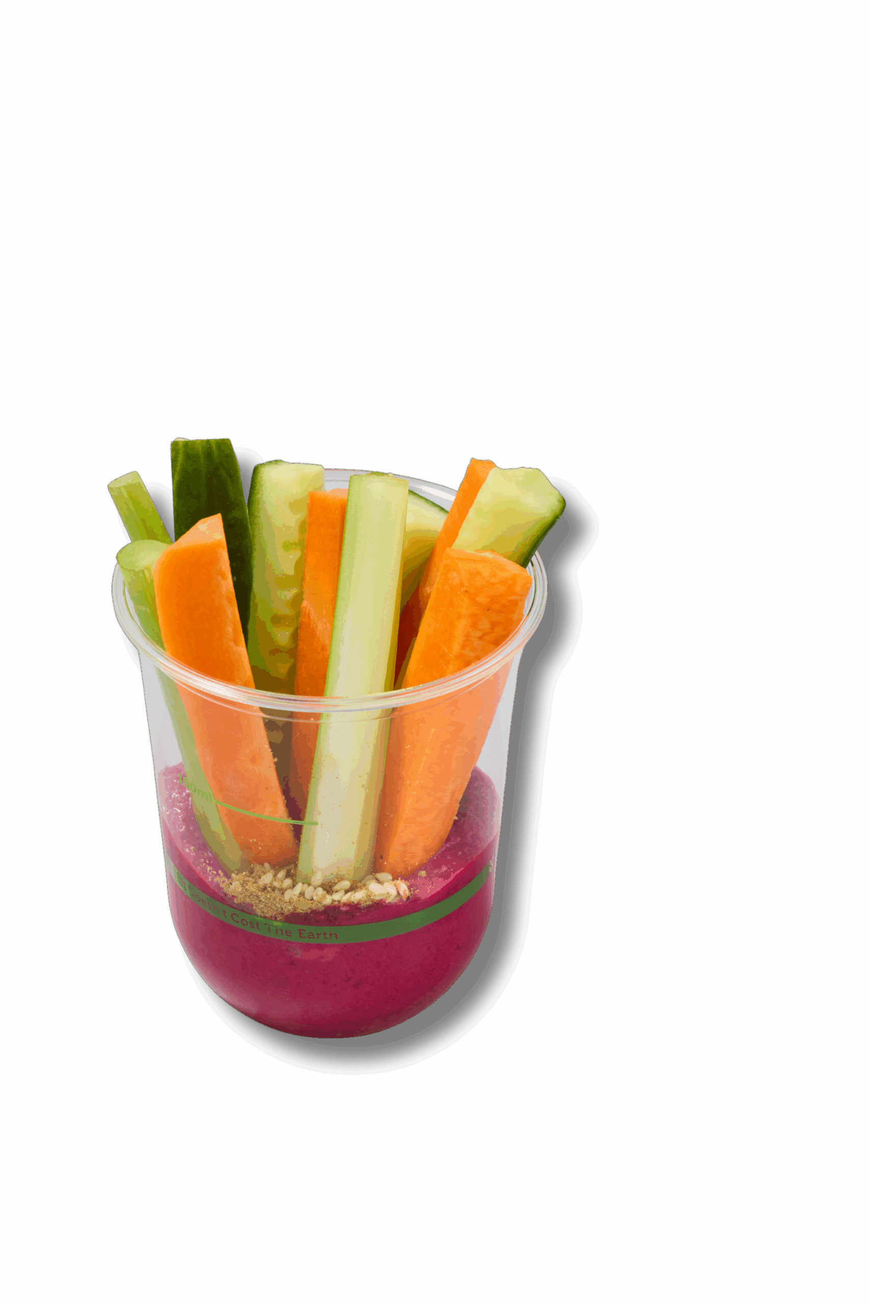 Veg Sticks with Beetroot Hommus & Dukkah