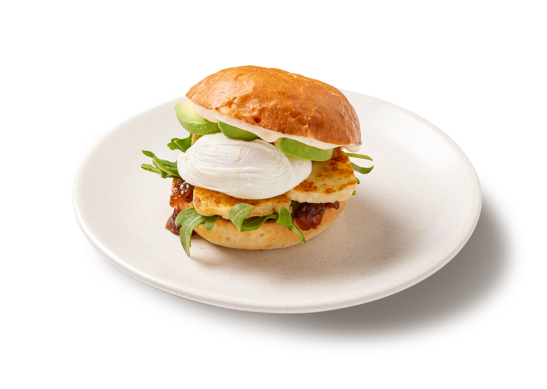 Halloumi, Egg & Avo Roll