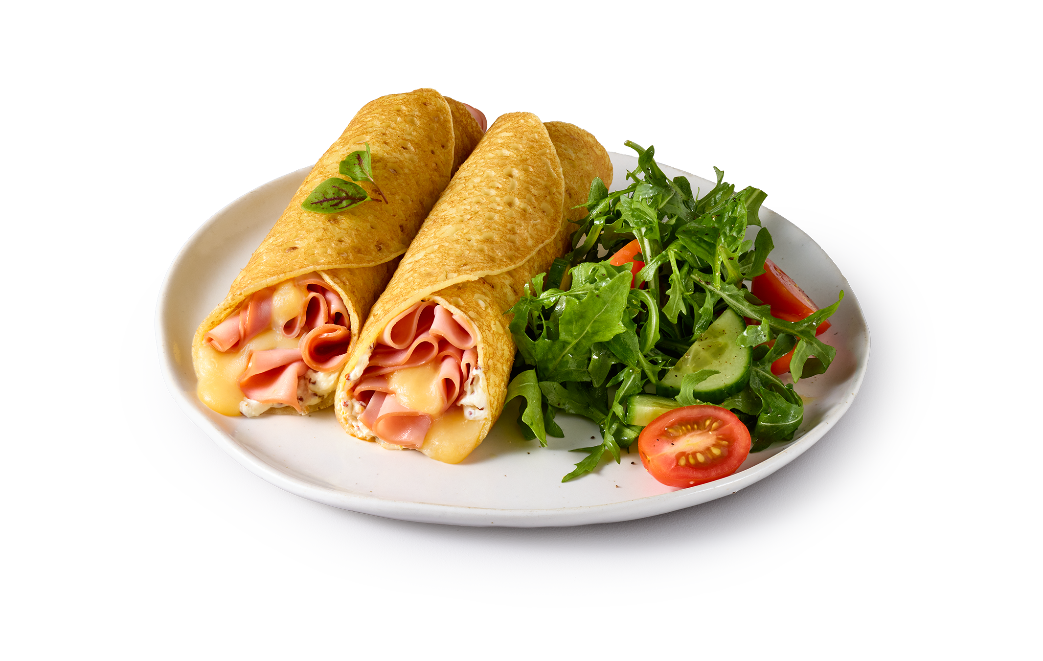 Ham & Cheese Crepes